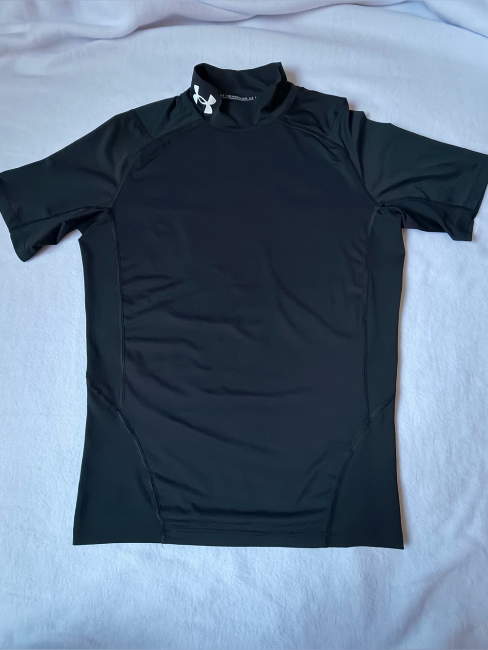 Under Armour HeatGear Compression Mock Neck Shirt Black Women’s Large